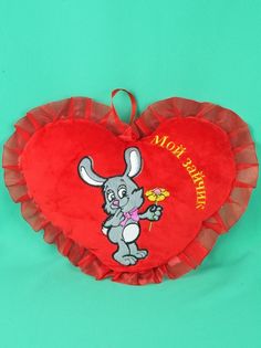 Мягкая игрушка Мэри Море сердце 30 см красный