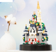 Конструктор 3D из миниблоков Balody Замок в колбе, 691 дет BA18456