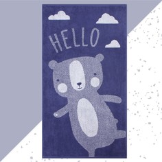 Полотенце детское Этель махровое Hello, хлопок, 70х130 см
