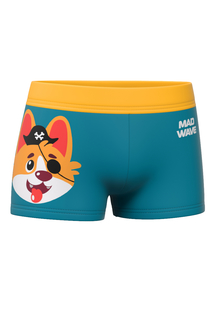 Плавки детские Mad Wave Bob kids boxer G1, бирюзовый, 122