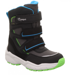 Полусапожки Superfit для мальчиков, чёрные, размер 34, 1-009171-0000