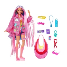 Кукла Barbie серия Extra в куртке с бахромой, 30 см