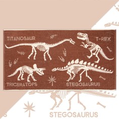 Полотенце детское Этель махровое Окаменелости, хлопок, 70х130 см