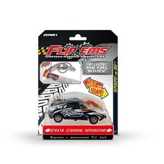 Игрушка трюковая машинка перевертыш FlipEms с пружинным механизмом AW1312-черный;синий