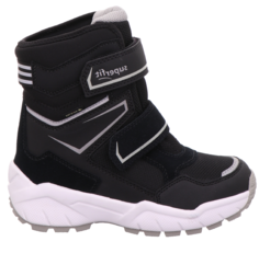 Полусапожки Superfit для мальчиков, чёрные, размер 35, 1-009162-0000