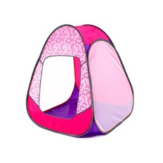 Детская игровая палатка Belon Радужный домик, 4 грани конус-мини, Цветы на розовом