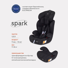 Автокресло Rant Basic Spark, группа 1-2-3, 9-36 кг., Black