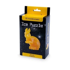 3D головоломка Ice puzzle Кролик золотой, Crystal Puzzle