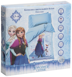 Постельное бельё 1,5 сп Холодное сердце поплин Disney