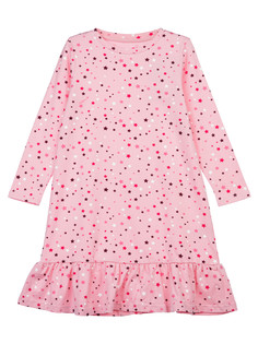 Сорочка ночная трикотажная для девочек PlayToday, розовый, 122