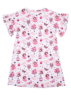 Сорочка ночная трикотажная для девочек PlayToday, цветной, 110