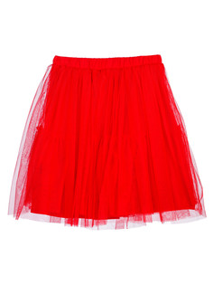 Юбка трикотажная для девочек PlayToday, красный, 110