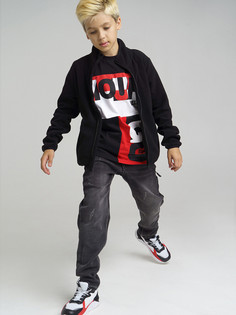 Джинсы детские PlayToday 32111303, черный, 176