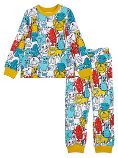 Пижама трикотажная для мальчиков PlayToday, цветной, 122