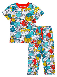Пижама трикотажная для мальчиков PlayToday, цветной, 110