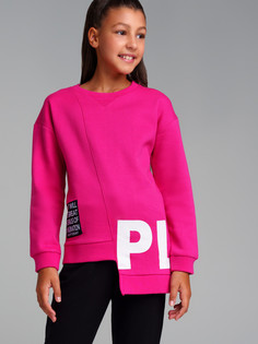 Толстовка трикотажная для девочек PlayToday, фуксия, 170