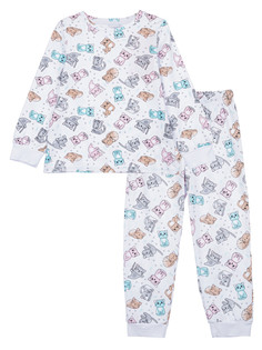 Пижама трикотажная для девочек PlayToday, цветной, 98