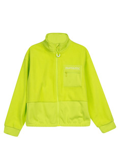 Куртка трикотажная для девочек PlayToday, светло-зеленый, 164