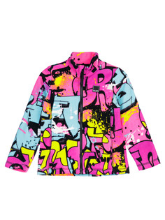 Куртка трикотажная для девочек PlayToday, цветной, 122