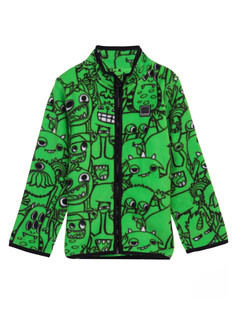 Куртка трикотажная для мальчиков PlayToday, зеленый, 110