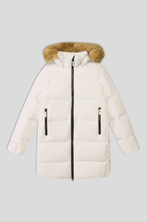 Пальто пуховое Reima 5100107A для девочек, цвет белый р.104