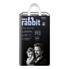 Подгузники-трусики Fancy Rabbit for home М (6-11 кг) 44 шт