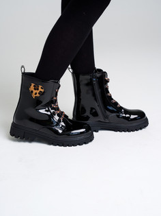 Ботинки для девочек PlayToday, черный, 37