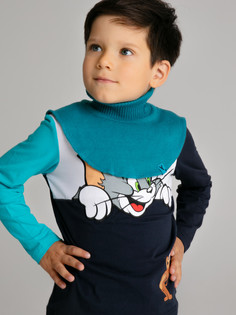 Воротник-манишка трикотажный для мальчиков PlayToday, голубой, 50-52