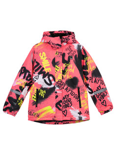 Куртка текстильная с полиуретановым покрытием для девочек PlayToday, цветной, 164