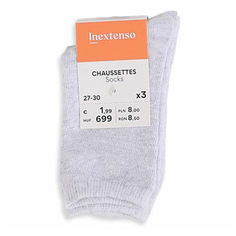 Носки детские InExtenso Gris chine 3 шт в ассортименте (размер по наличию)