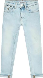 Джинсы детские Calvin Klein Slim Very Light Blue, Синий, 110