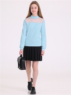 Водолазка детская Апрель 405дев804сД3, светло-голубой109+голубой горох 6 на голубом, 158