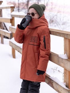 Куртка детская NIKASTYLE 4з3923, коричневый, 152