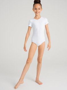 Боди трикотажное для девочек PlayToday, белый, 140