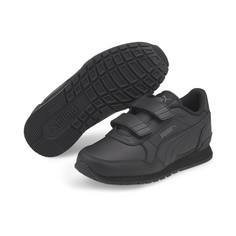 Кроссовки детские PUMA St Runner V3 Leather Kids Trainers Цв. черный р-р. 34