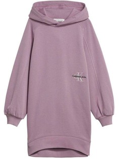 Платье детское Calvin Klein Monogram Off Placed Hoodie Dre Ss розовый 134