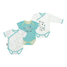 Боди детское Lucky Child, молочный + мятный, р. 86