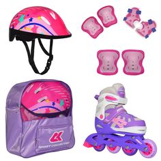 Роликовые коньки Спортивная Коллекция SET-JOYFULL, S (29-32), фиолетовый