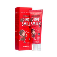 Детская гелевая зубная паста Consly DINOs SMILE c ксилитом и вкусом колы, 60 г