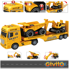 Игровой набор Givito G235-477 Транспортер городской инженерной техники