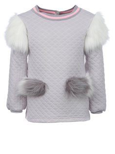 Свитшот детский Choupette 159.70, серый, 140