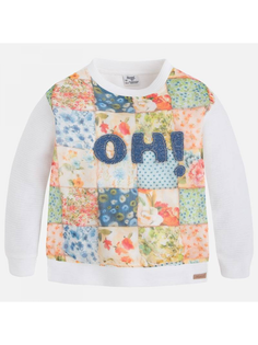 Свитшот детский MAYORAL 3.449/53, белый, 116