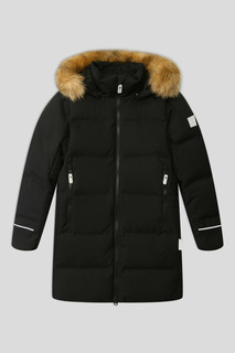 Пальто пуховое Reima 5100107A для девочек, цвет Черный р.146