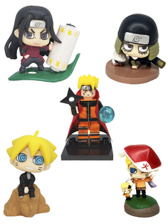 Мини фигурки аниме ниндзя Наруто Хаширама Сенджу Хирузен Сарутоби 5в1 3,5 5,5 м Star Friend