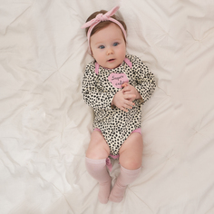 Боди детское КотМарКот LEOPARDIC, молочный, 74