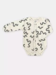 Боди с длинным рукавом Rant HUGS AND KISSES Pattern Beige р.62 РАНТ