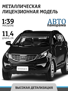 Машинка инерционная Автопанорама М1:39, KIA SPORTAGE R черный, JB1251434.