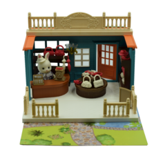 Детский кукольный домик с мебелью и куклой фигуркой животного магазин бутик No Brand