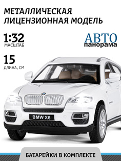 Машинка инерционная Автопанорама 1:32 BMW X6, белый