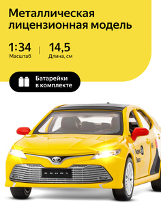 Машинка металлическая Яндекс Go Toyota Camry, 1:34, инерционная, желтый, JB1251482